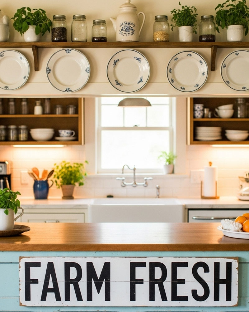 Vintage Signs: A Cozy Addition to Your Kitchen Wall Decor