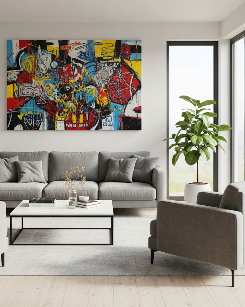 Bold Art Pieces for Living Room Walls