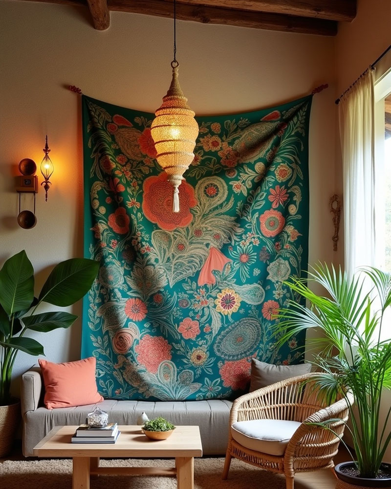 Cozy Tapestries for Living Room Walls