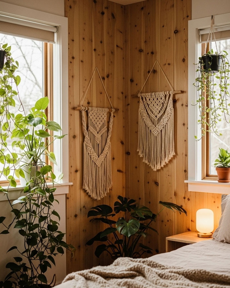 Create a Cozy Bedroom with Natural Wall Decor Ideas
