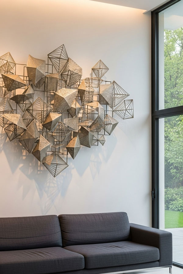 Elevate Your Living Room with Metal Wall Decor