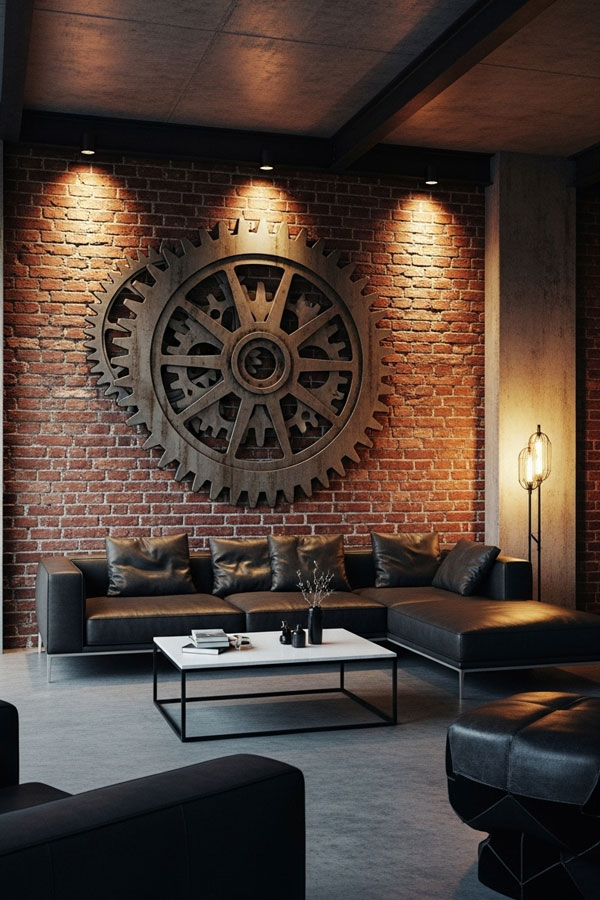 Industrial Metal Wall Decor for Urban Style