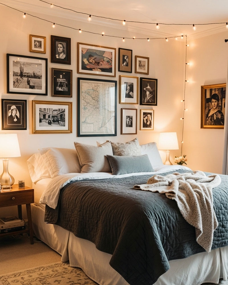 Personalize Your Bedroom with a Stunning Gallery Wall