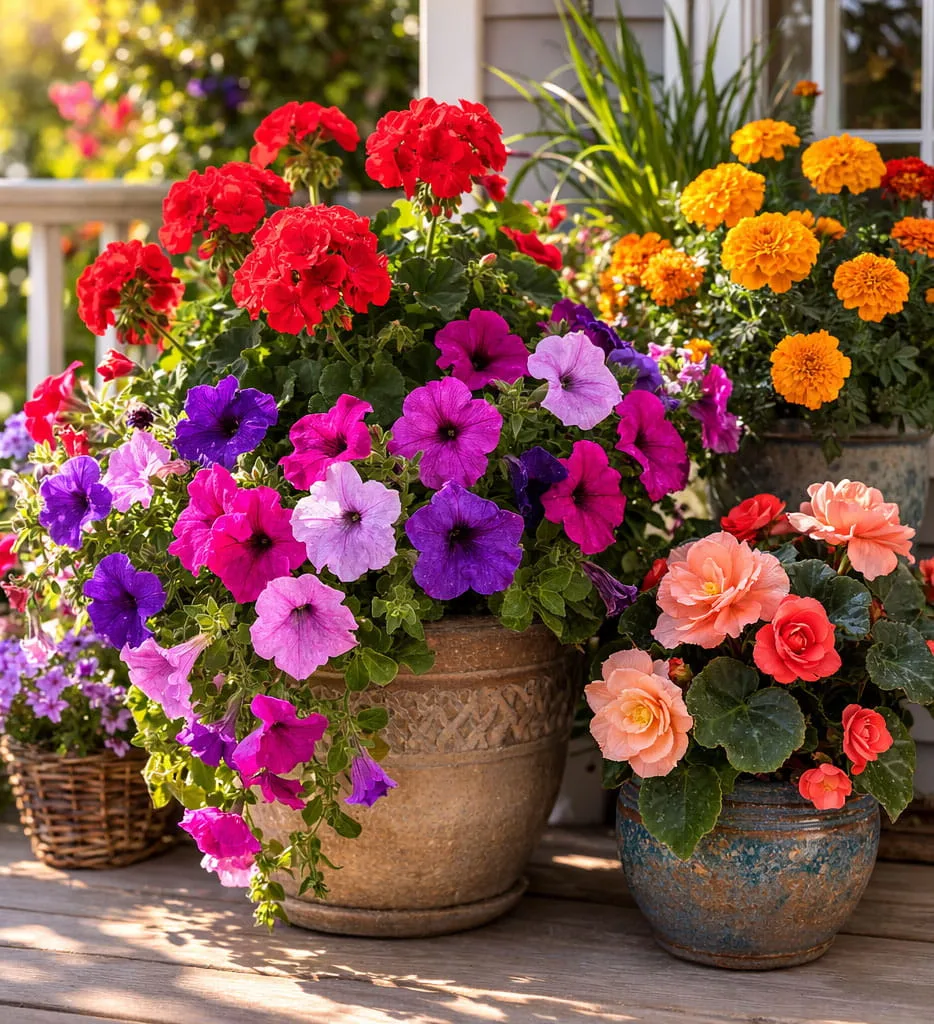 Flowers that bring containers to life