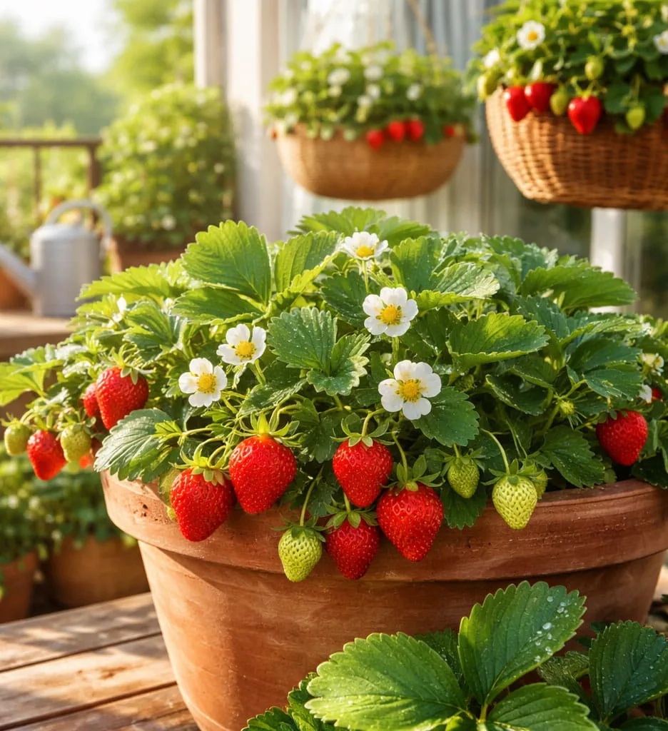 Fruits in containers